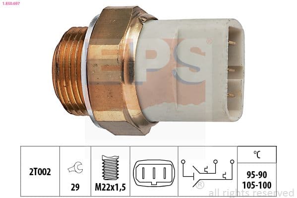 Termoslēdzis, Radiatora ventilators EPS 1.850.697 1