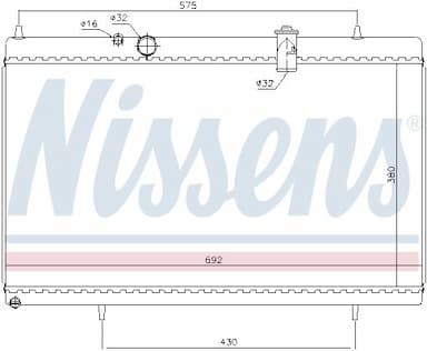 Radiators, Motora dzesēšanas sistēma NISSENS 61271 5