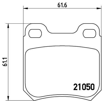 Bremžu uzliku kompl., Disku bremzes BREMBO P 59 014 1