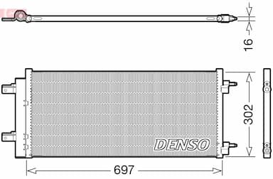 Kondensators, Gaisa kond. sistēma DENSO DCN20044 1