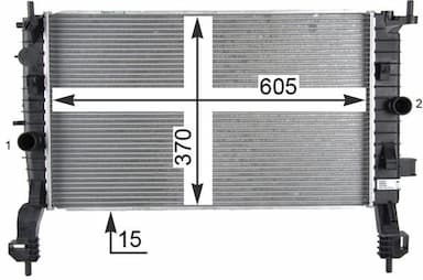 Radiators, Motora dzesēšanas sistēma MAHLE CR 2119 000P 9