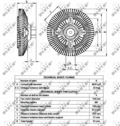 Sajūgs, Radiatora ventilators NRF 49552 5