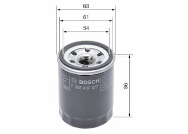 Eļļas filtrs BOSCH F 026 407 077 5