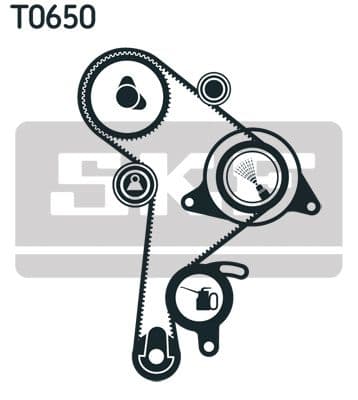 Zobsiksnas komplekts SKF VKMA 01019 2