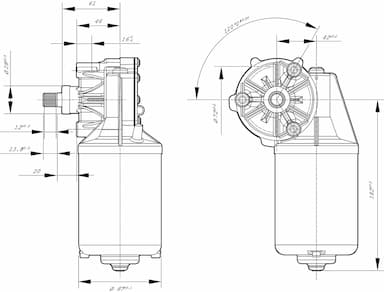 Stikla tīrītāju motors BOSCH 0 986 337 410 6