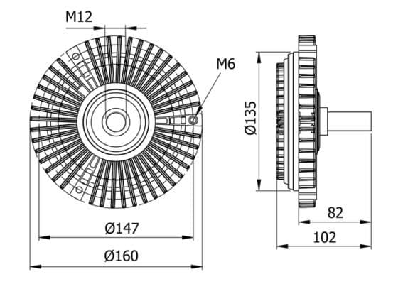 Sajūgs, Radiatora ventilators MAHLE CFC 29 000S 1