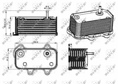 Eļļas radiators, Motoreļļa NRF 31289 2