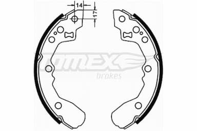 Bremžu loku komplekts TOMEX Brakes TX 21-78 1