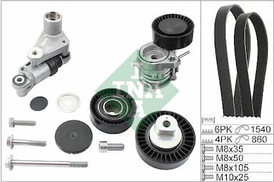 Ķīļrievu siksnu komplekts Schaeffler INA 529 0053 10 1