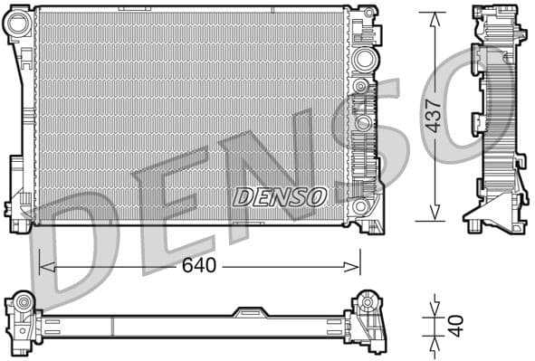 Radiators, Motora dzesēšanas sistēma DENSO DRM17046 1