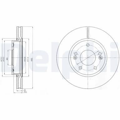 Bremžu diski DELPHI BG4281C 1