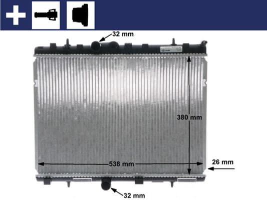 Radiators, Motora dzesēšanas sistēma MAHLE CR 5 000S 1