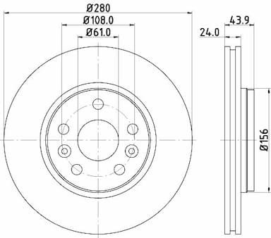 Bremžu diski HELLA 8DD 355 116-451 4