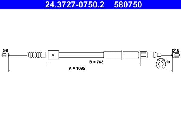 Trose, Stāvbremžu sistēma ATE 24.3727-0750.2 1