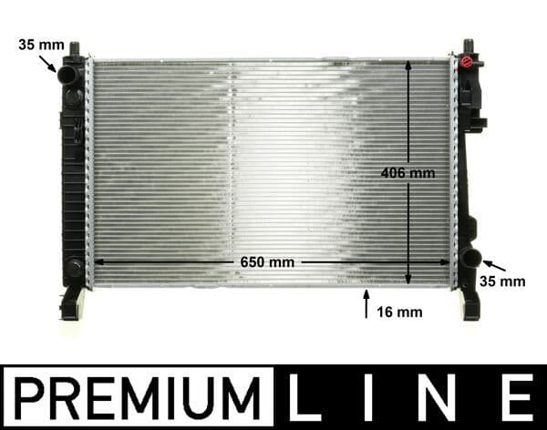 Radiators, Motora dzesēšanas sistēma MAHLE CR 661 000P 1