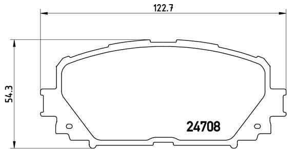 Bremžu uzliku kompl., Disku bremzes BREMBO P 83 101 1