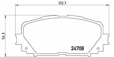 Bremžu uzliku kompl., Disku bremzes BREMBO P 83 101 1