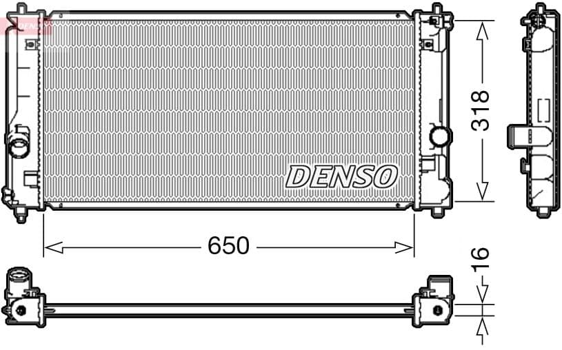 Radiators, Motora dzesēšanas sistēma DENSO DRM50081 1