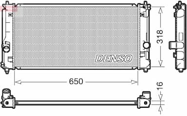 Radiators, Motora dzesēšanas sistēma DENSO DRM50081 1