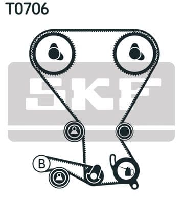 Zobsiksnas komplekts SKF VKMA 95966 2