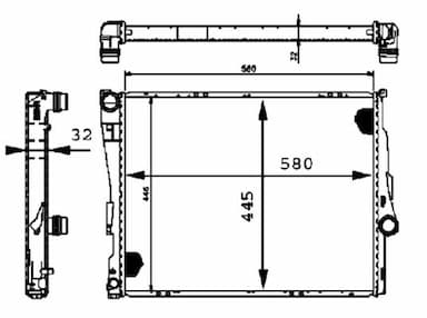 Radiators, Motora dzesēšanas sistēma MAHLE CR 455 000P 2