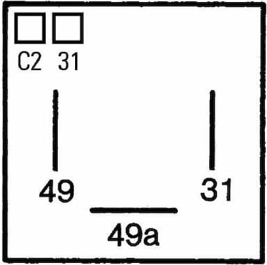 Pagrieziena signāla pārtraucējs HELLA 4DM 005 698-021 3