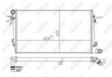 Radiators, Motora dzesēšanas sistēma NRF 53814A 5