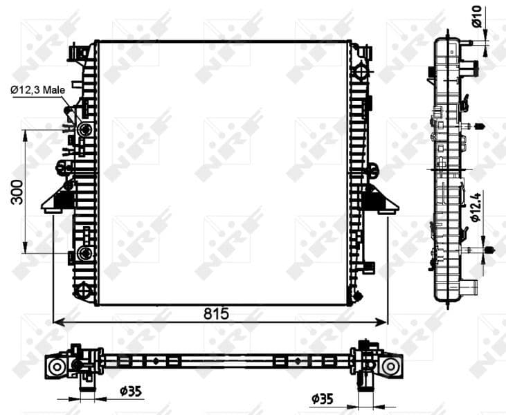 Radiators, Motora dzesēšanas sistēma NRF 53097 1