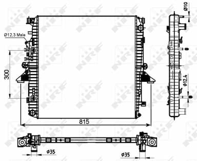 Radiators, Motora dzesēšanas sistēma NRF 53097 1