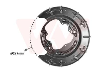 Dubļu sargs, Bremžu disks VAN WEZEL 8207373 1