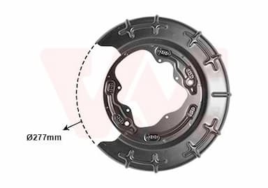 Dubļu sargs, Bremžu disks VAN WEZEL 8207373 1