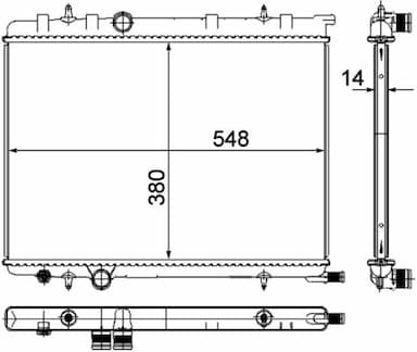 Radiators, Motora dzesēšanas sistēma MAHLE CR 515 000P 2