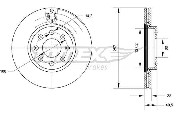 Bremžu diski TOMEX Brakes TX 70-85 1