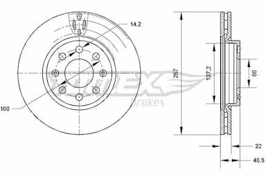 Bremžu diski TOMEX Brakes TX 70-85 1