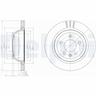 Bremžu diski DELPHI BG3894 1