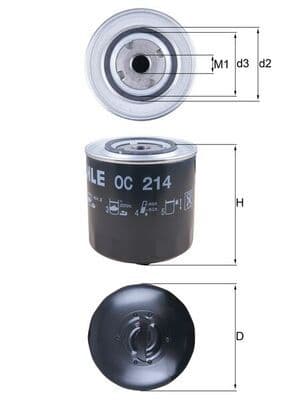 Eļļas filtrs KNECHT OC 214 1