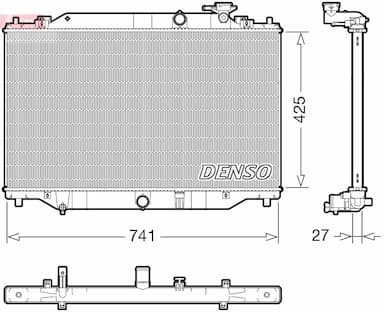 Radiators, Motora dzesēšanas sistēma DENSO DRM44052 1