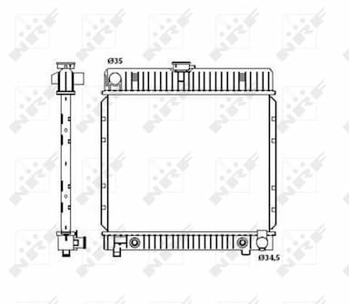 Radiators, Motora dzesēšanas sistēma NRF 514250 5