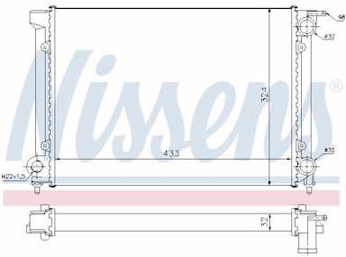 Radiators, Motora dzesēšanas sistēma NISSENS 651811 5