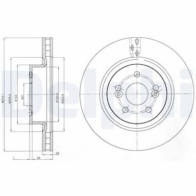 Bremžu diski DELPHI BG4111 1