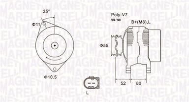 Ģenerators MAGNETI MARELLI 063731837010 1