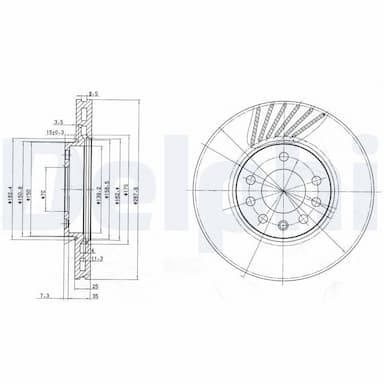 Bremžu diski DELPHI BG3142 1