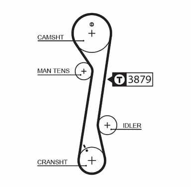 Zobsiksnas komplekts GATES K015457XS 2