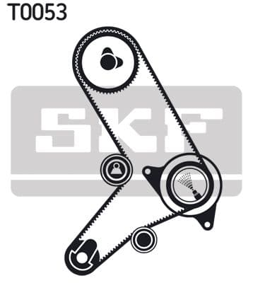 Zobsiksnas komplekts SKF VKMA 02152 2