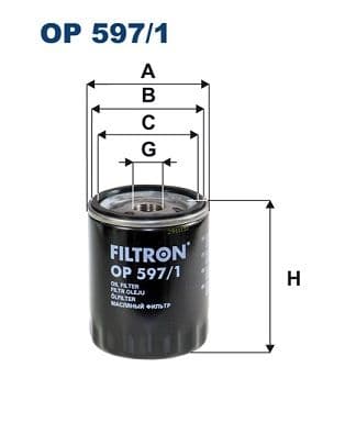 Eļļas filtrs FILTRON OP 597/1 1