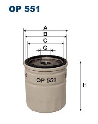 Eļļas filtrs FILTRON OP 551 1