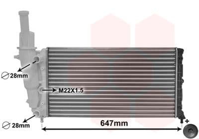 Radiators, Motora dzesēšanas sistēma VAN WEZEL 17002140 1