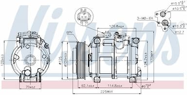 Kompresors, Gaisa kond. sistēma NISSENS 89074 7