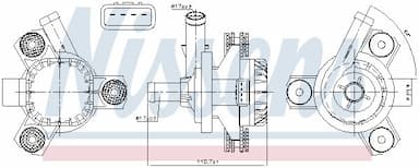 Ūdens sūknis, dzinēja dzesēšana NISSENS 831058 6