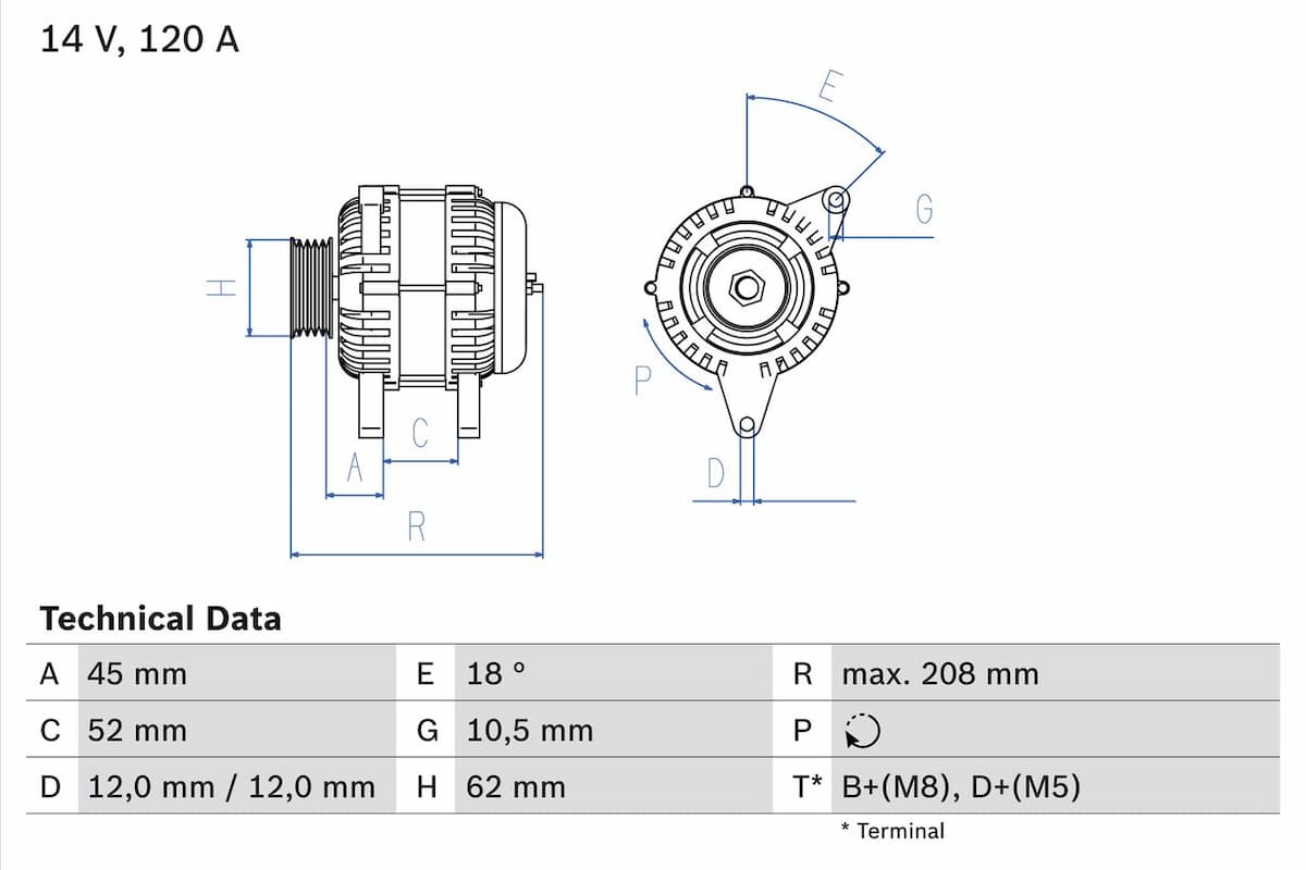 Ģenerators BOSCH 0 986 049 400 1